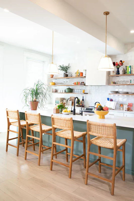 Counter Stools, Comfortable, Counter Height Barstools, Backs, Natural Sustainable, Modern
