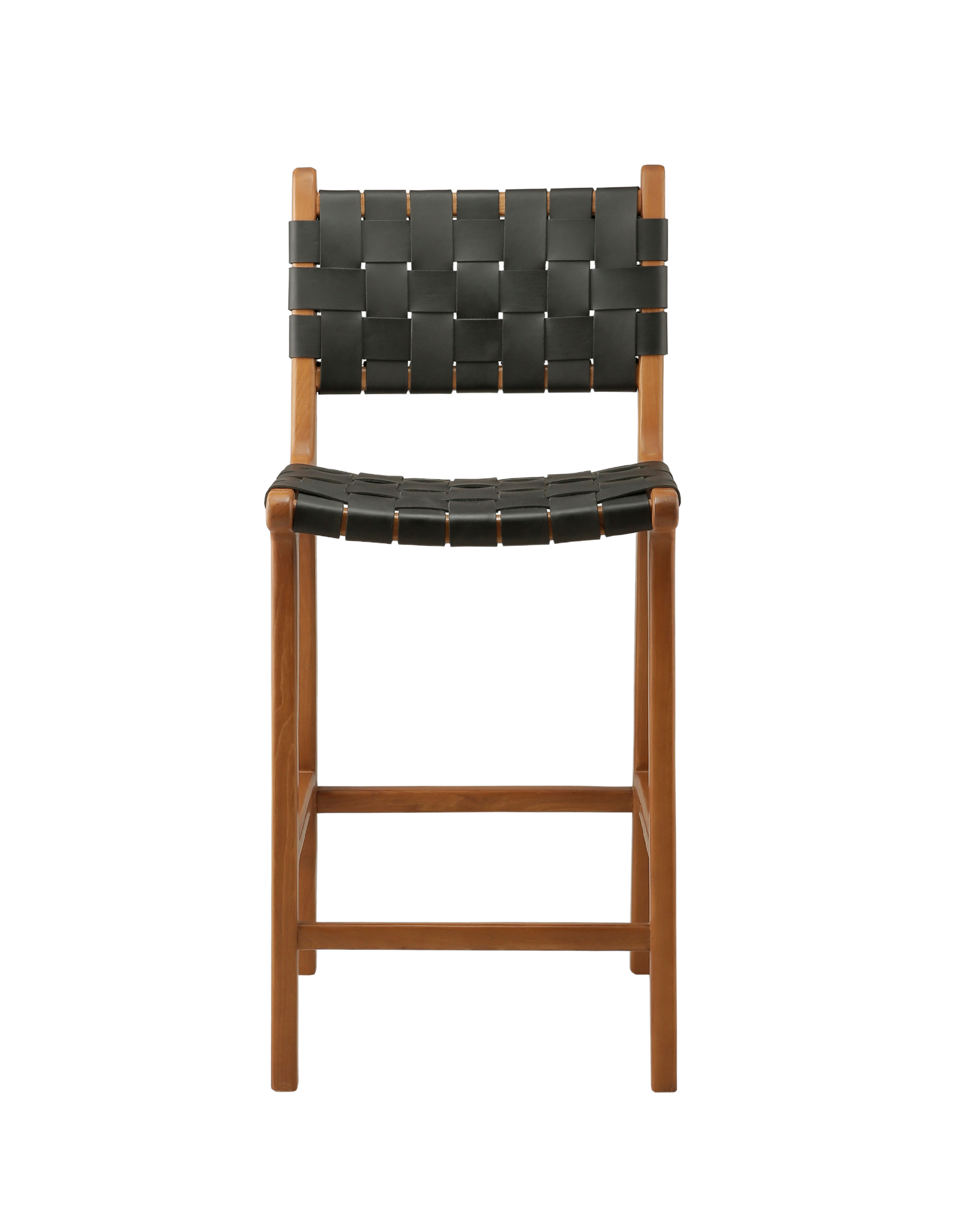 Canopy Midnight Woven Leather Counter Stool – The Bali Brand