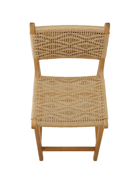 Indah Boho Natural Woven Counter Stool