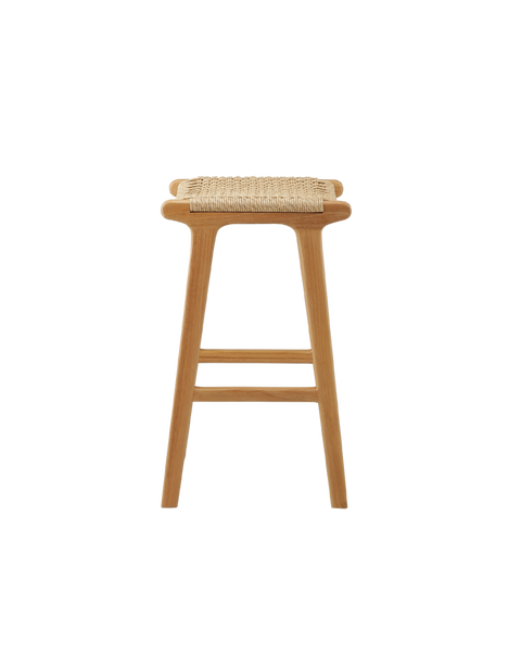 Bulan Natural Braided Backless Counter Stool