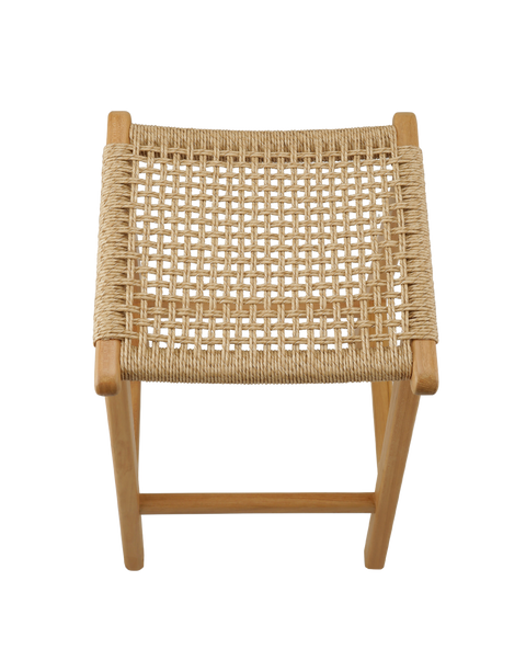 Bulan Natural Braided Backless Counter Stool