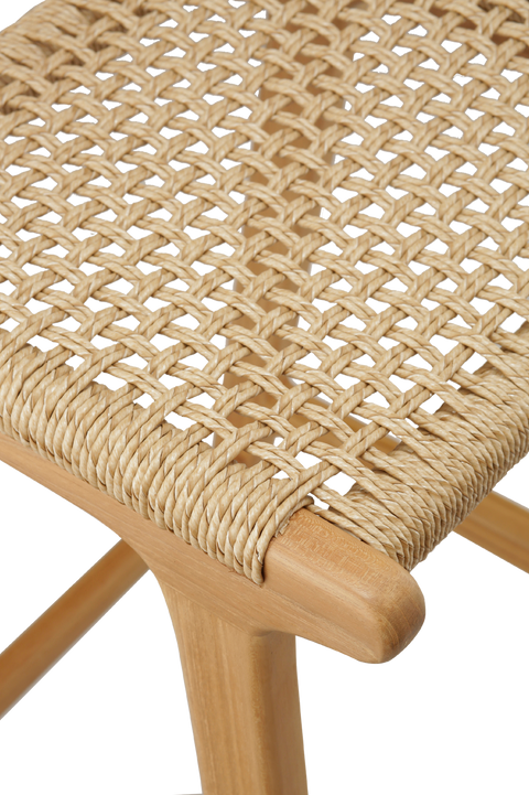 Bulan Natural Braided Backless Counter Stool