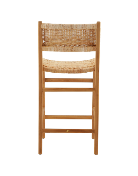 Nomad Teak Woven Counter Stool