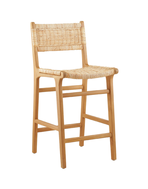 Nomad Teak Woven Counter Stool