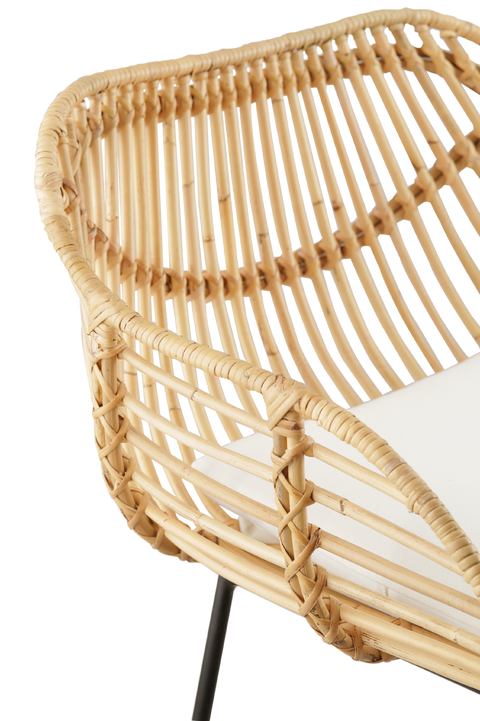 Paddy Sculpted Rattan Counter Stool