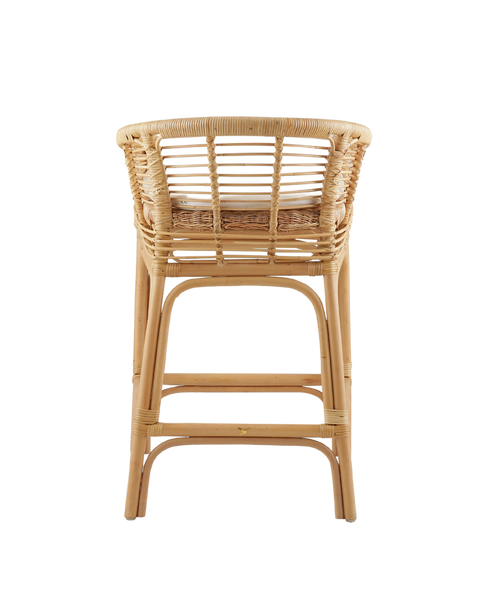 Padma Curved Rattan Counter Stool