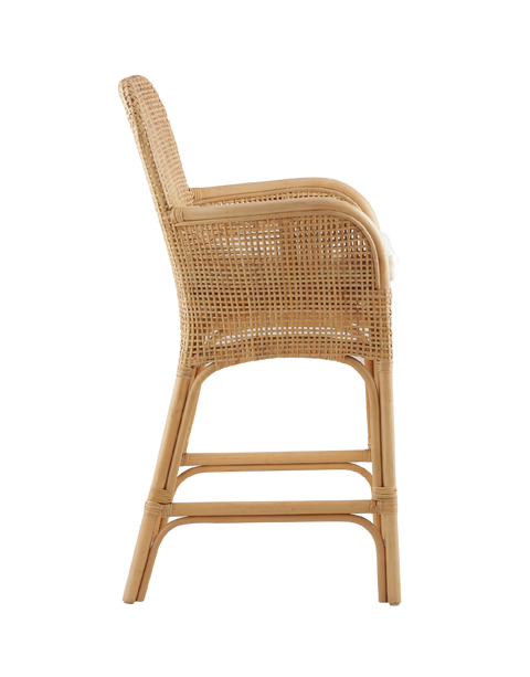 Royal Palm Rattan Counter Stool