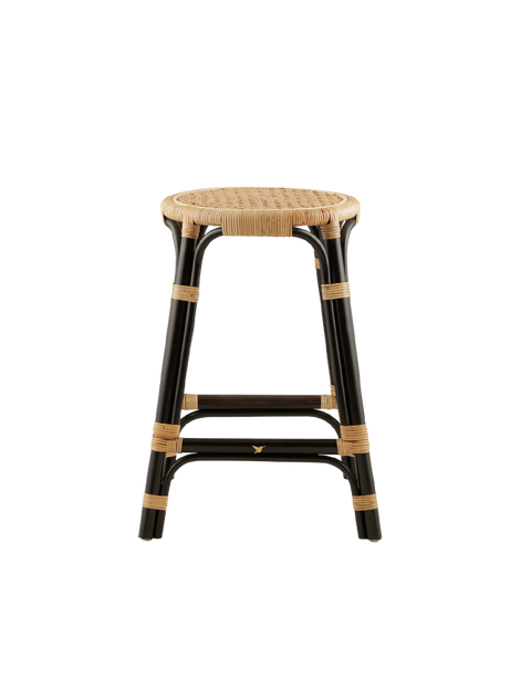 Sumatra Rattan Counter Stool in Black