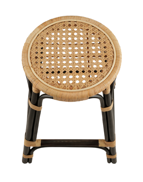 Sumatra Rattan Counter Stool in Black