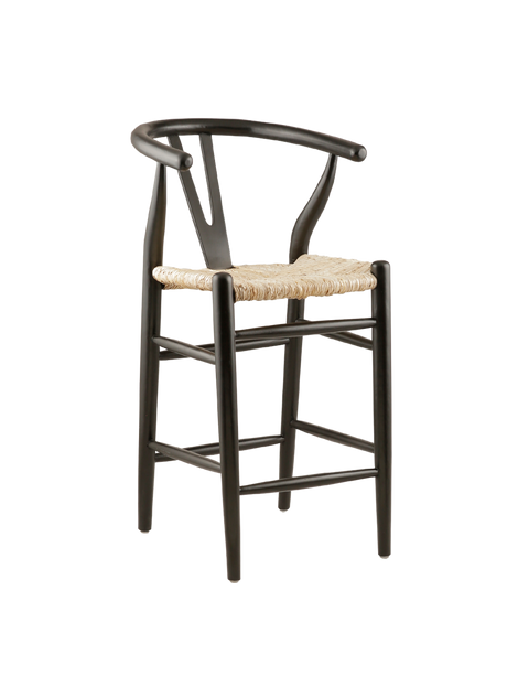 Villa Wishbone Counter Stool in Natural