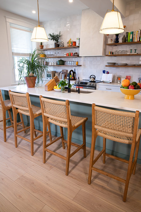 Bulan Natural Braided Counter Stool