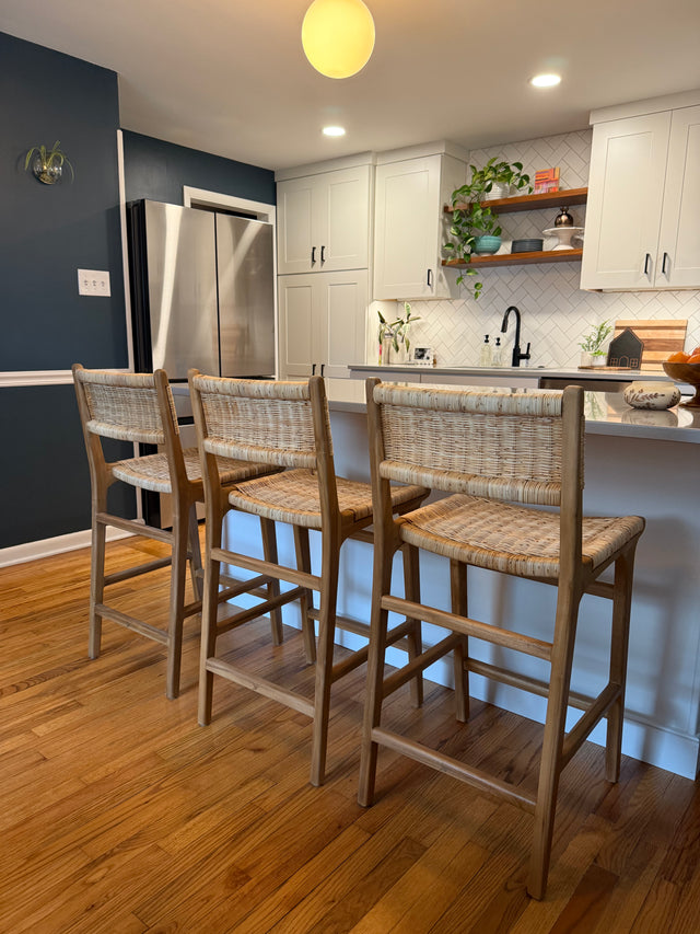 Nomad Rattan Woven Counter Stool